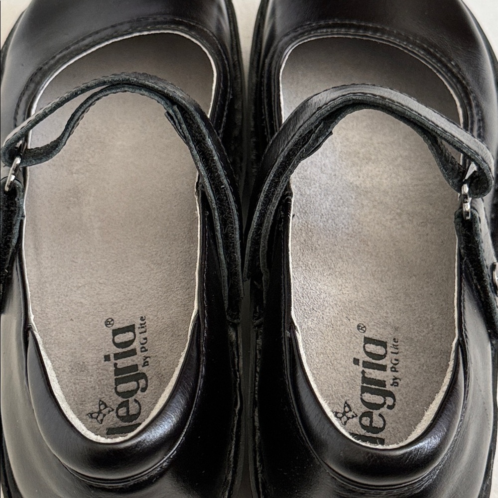 NWOT Alegria by PG Lite | Belle Leather Mary Jane Shoe BEL-640 Black (40/9.5-10) - Picture 9 of 15